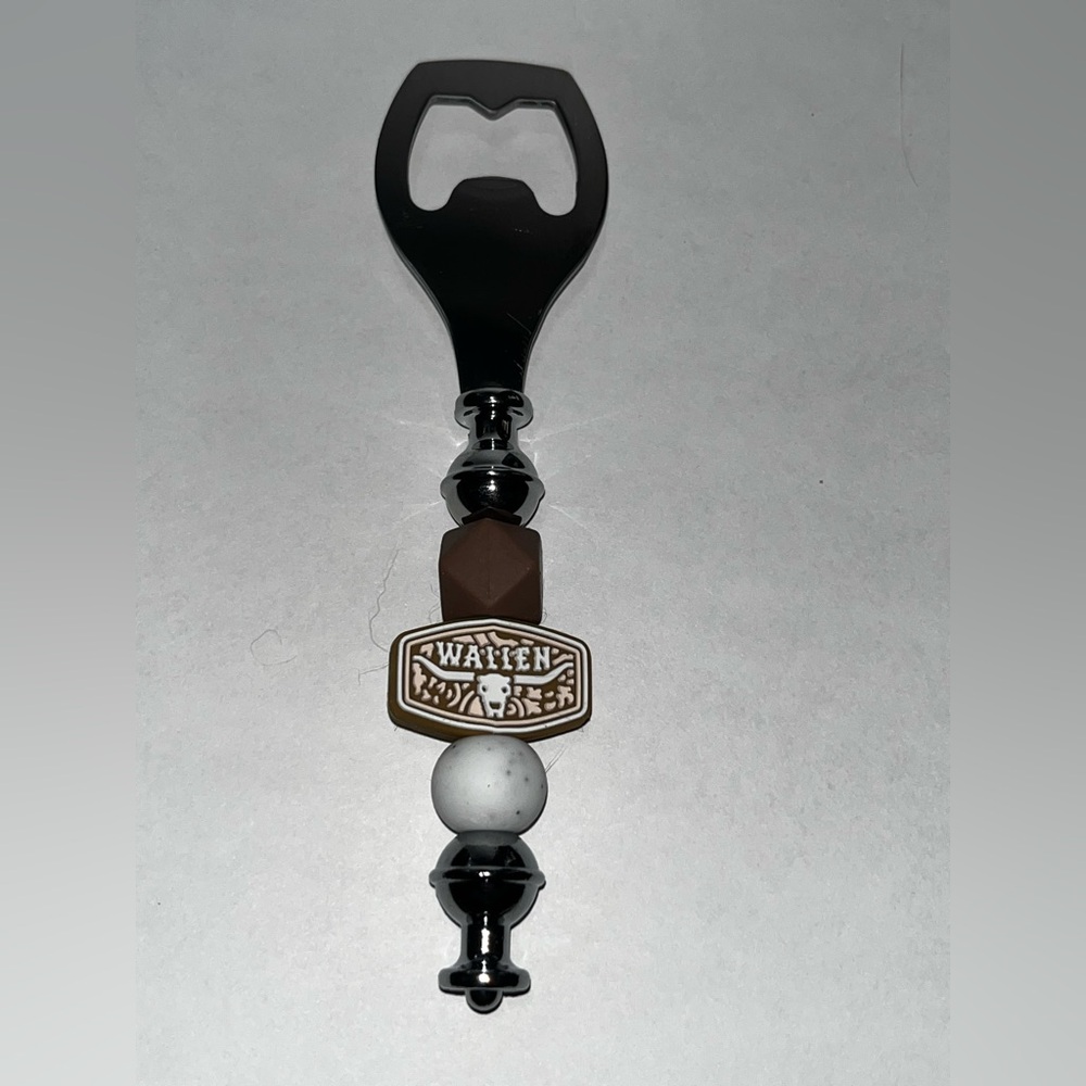 New Morgan Wallen country Beaded 5.7" stainless steel Bottle Opener handmade